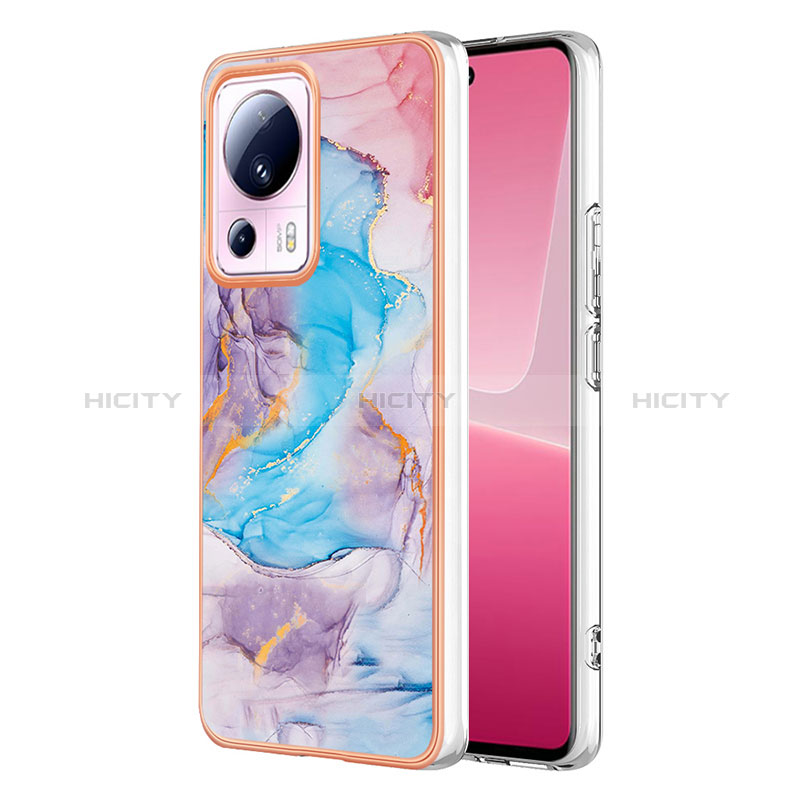 Coque Silicone Motif Fantaisie Souple Couleur Unie Etui Housse YB3 pour Xiaomi Civi 2 5G Bleu Plus