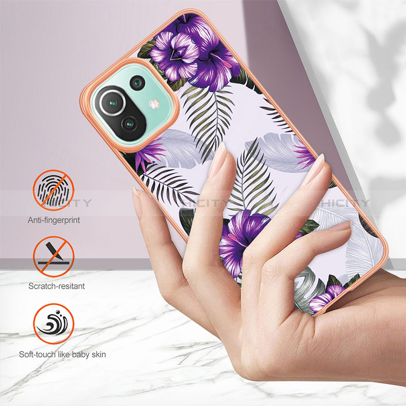 Coque Silicone Motif Fantaisie Souple Couleur Unie Etui Housse YB3 pour Xiaomi Mi 11 Lite 4G Plus