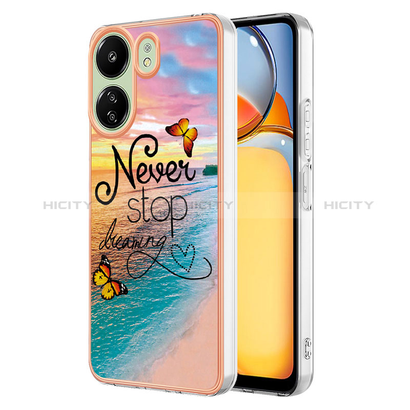 Coque Silicone Motif Fantaisie Souple Couleur Unie Etui Housse YB3 pour Xiaomi Poco C65 Plus