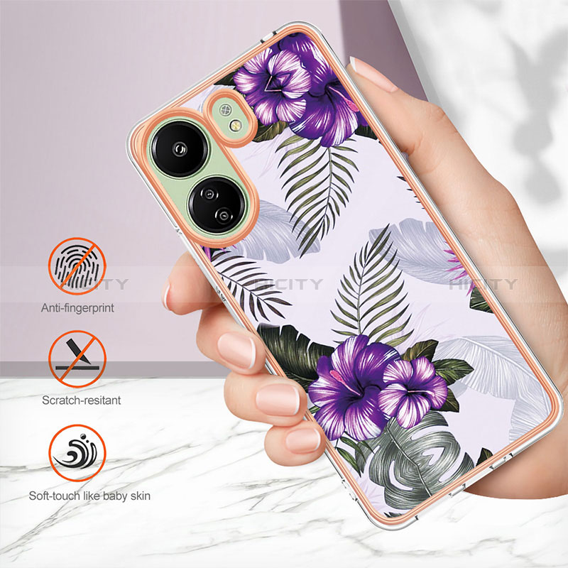 Coque Silicone Motif Fantaisie Souple Couleur Unie Etui Housse YB3 pour Xiaomi Poco C65 Plus