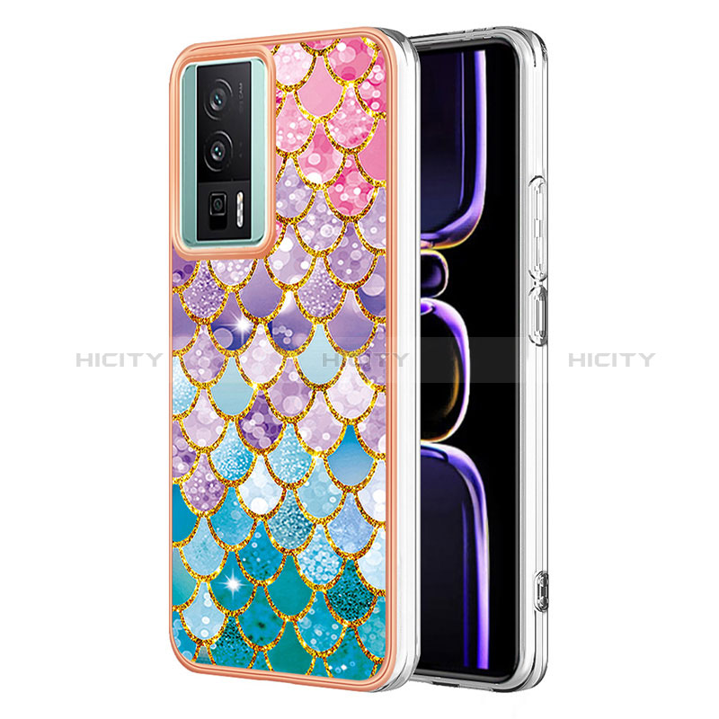 Coque Silicone Motif Fantaisie Souple Couleur Unie Etui Housse YB3 pour Xiaomi Poco F5 Pro 5G Plus