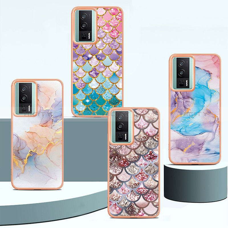 Coque Silicone Motif Fantaisie Souple Couleur Unie Etui Housse YB3 pour Xiaomi Poco F5 Pro 5G Plus