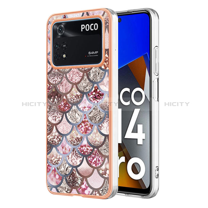 Coque Silicone Motif Fantaisie Souple Couleur Unie Etui Housse YB3 pour Xiaomi Poco M4 Pro 4G Plus