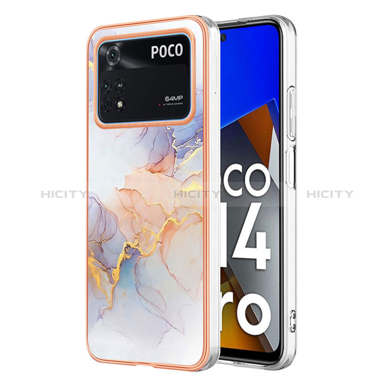 Coque Silicone Motif Fantaisie Souple Couleur Unie Etui Housse YB3 pour Xiaomi Poco M4 Pro 4G Plus