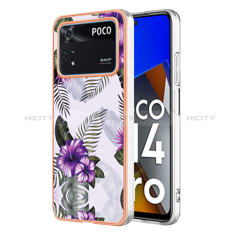 Coque Silicone Motif Fantaisie Souple Couleur Unie Etui Housse YB3 pour Xiaomi Poco M4 Pro 4G Plus