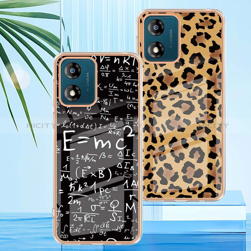 Coque Silicone Motif Fantaisie Souple Couleur Unie Etui Housse YB4 pour Motorola Moto E13 Plus