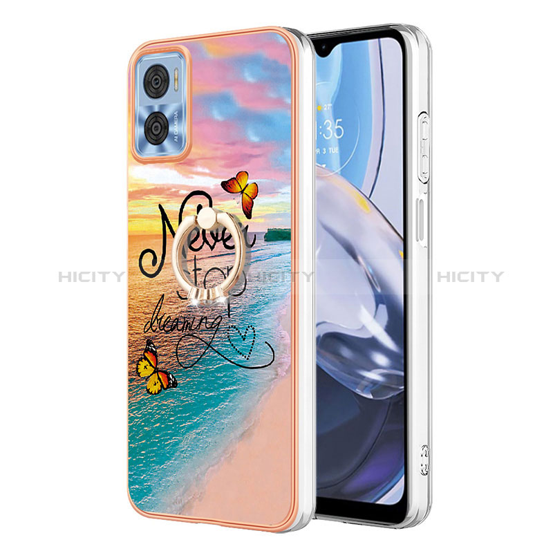 Coque Silicone Motif Fantaisie Souple Couleur Unie Etui Housse YB4 pour Motorola Moto E22i Plus