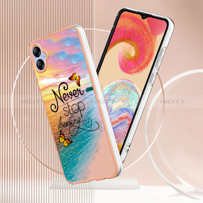 Coque Silicone Motif Fantaisie Souple Couleur Unie Etui Housse YB4 pour Samsung Galaxy A04E Plus