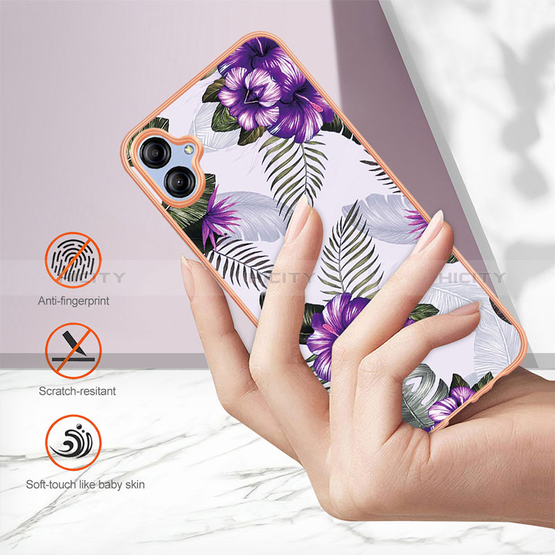 Coque Silicone Motif Fantaisie Souple Couleur Unie Etui Housse YB4 pour Samsung Galaxy M04 Plus