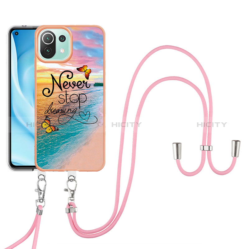 Coque Silicone Motif Fantaisie Souple Couleur Unie Etui Housse YB4 pour Xiaomi Mi 11 Lite 4G Plus