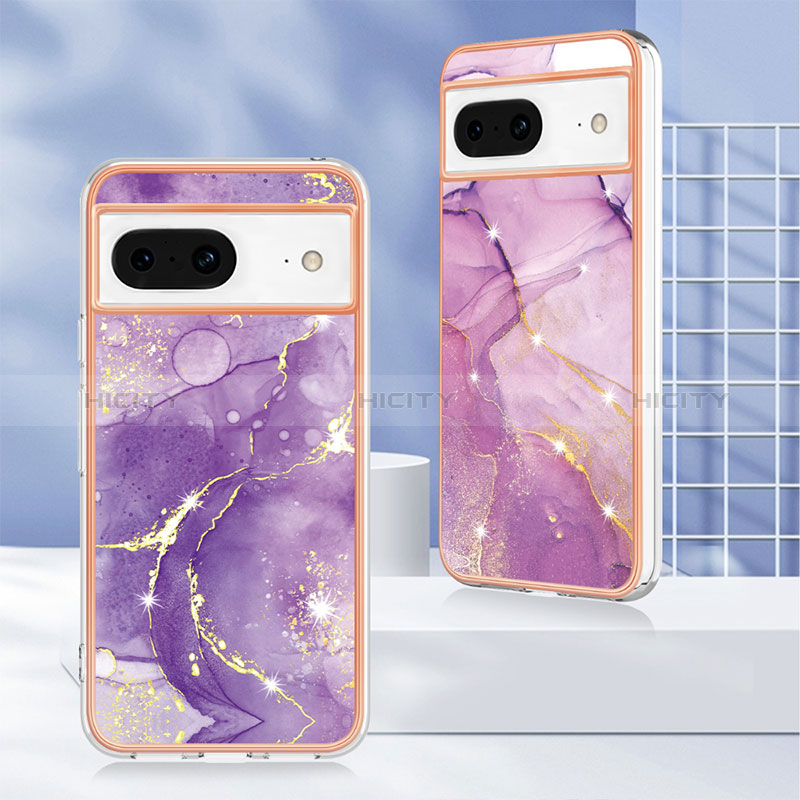 Coque Silicone Motif Fantaisie Souple Couleur Unie Etui Housse YB5 pour Google Pixel 8 5G Plus