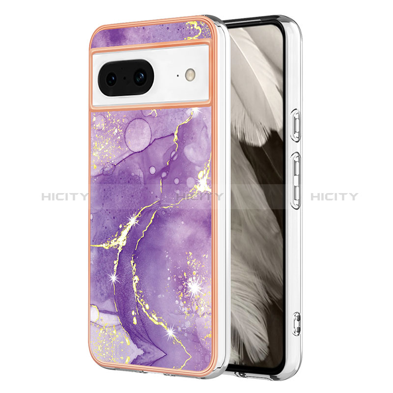 Coque Silicone Motif Fantaisie Souple Couleur Unie Etui Housse YB5 pour Google Pixel 8 5G Plus