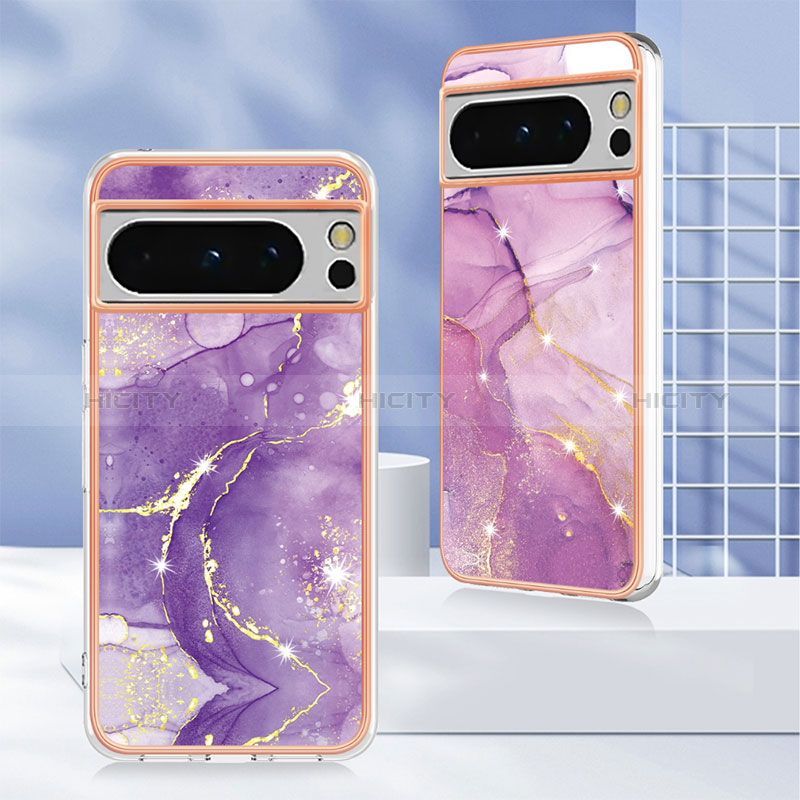 Coque Silicone Motif Fantaisie Souple Couleur Unie Etui Housse YB5 pour Google Pixel 8 Pro 5G Plus