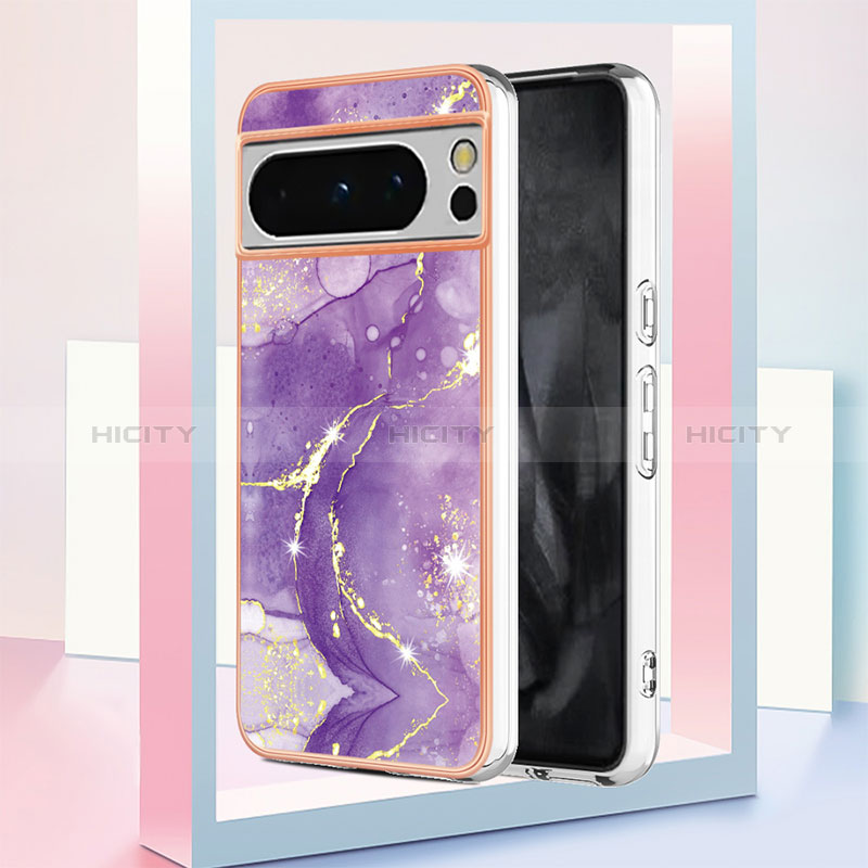 Coque Silicone Motif Fantaisie Souple Couleur Unie Etui Housse YB5 pour Google Pixel 8 Pro 5G Plus