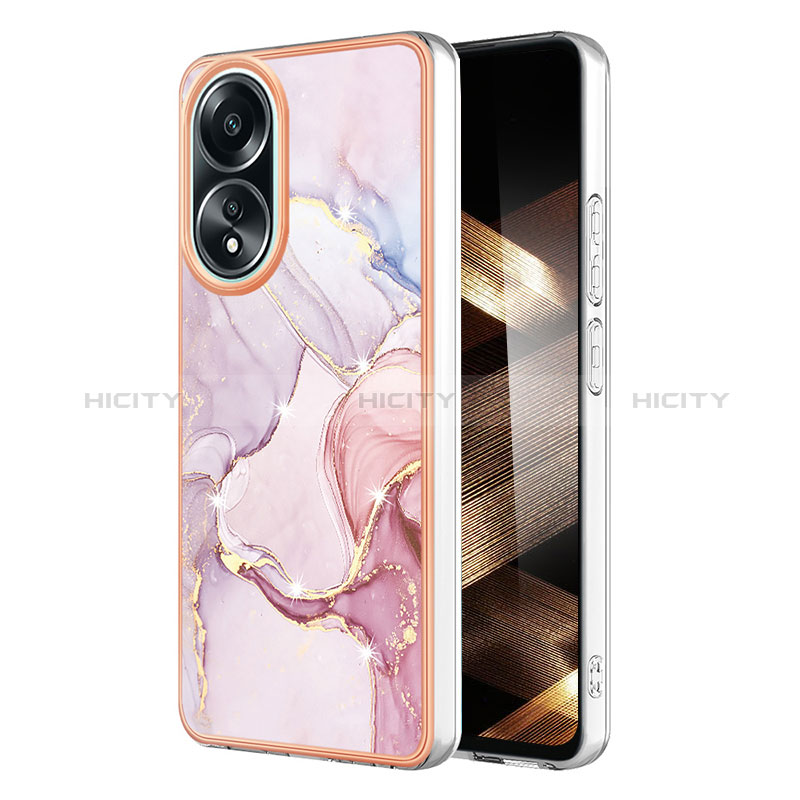 Coque Silicone Motif Fantaisie Souple Couleur Unie Etui Housse YB5 pour Oppo A18 Plus