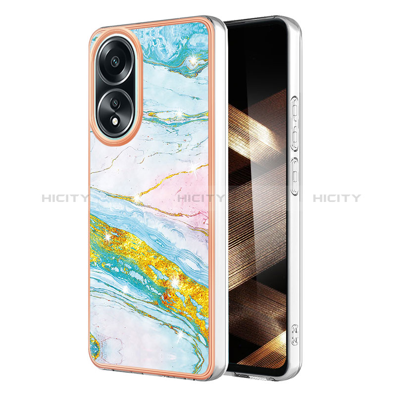 Coque Silicone Motif Fantaisie Souple Couleur Unie Etui Housse YB5 pour Oppo A18 Plus