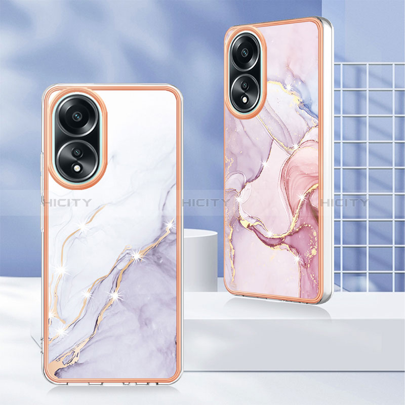 Coque Silicone Motif Fantaisie Souple Couleur Unie Etui Housse YB5 pour Oppo A58 4G Plus