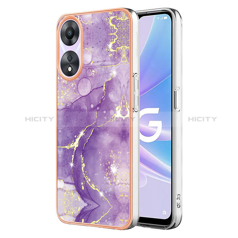 Coque Silicone Motif Fantaisie Souple Couleur Unie Etui Housse YB5 pour Oppo A78 5G Plus