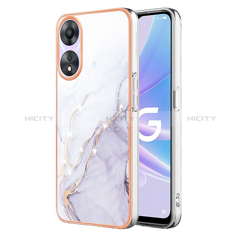 Coque Silicone Motif Fantaisie Souple Couleur Unie Etui Housse YB5 pour Oppo A78 5G Plus