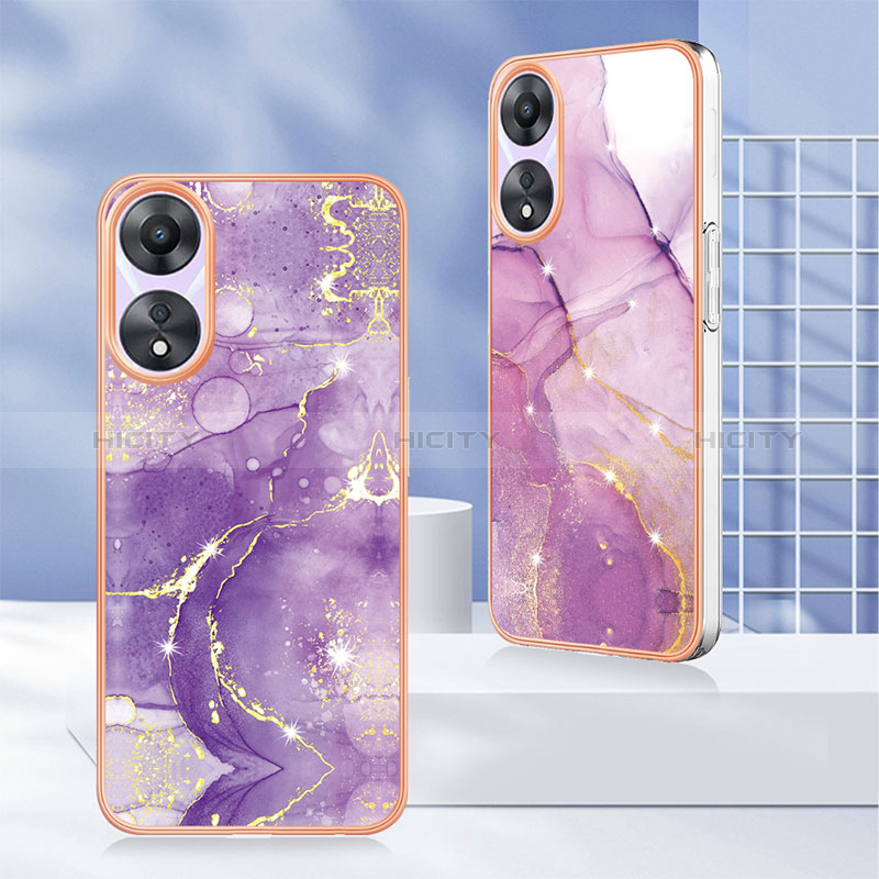 Coque Silicone Motif Fantaisie Souple Couleur Unie Etui Housse YB5 pour Oppo A78 5G Plus