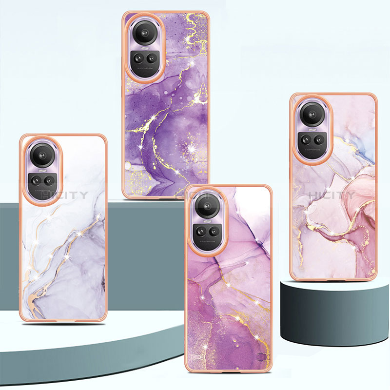 Coque Silicone Motif Fantaisie Souple Couleur Unie Etui Housse YB5 pour Oppo Reno10 Pro 5G Plus