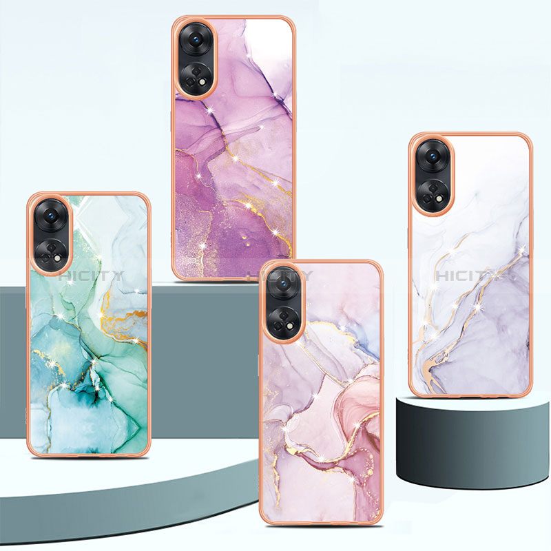 Coque Silicone Motif Fantaisie Souple Couleur Unie Etui Housse YB5 pour Oppo Reno8 T 4G Plus