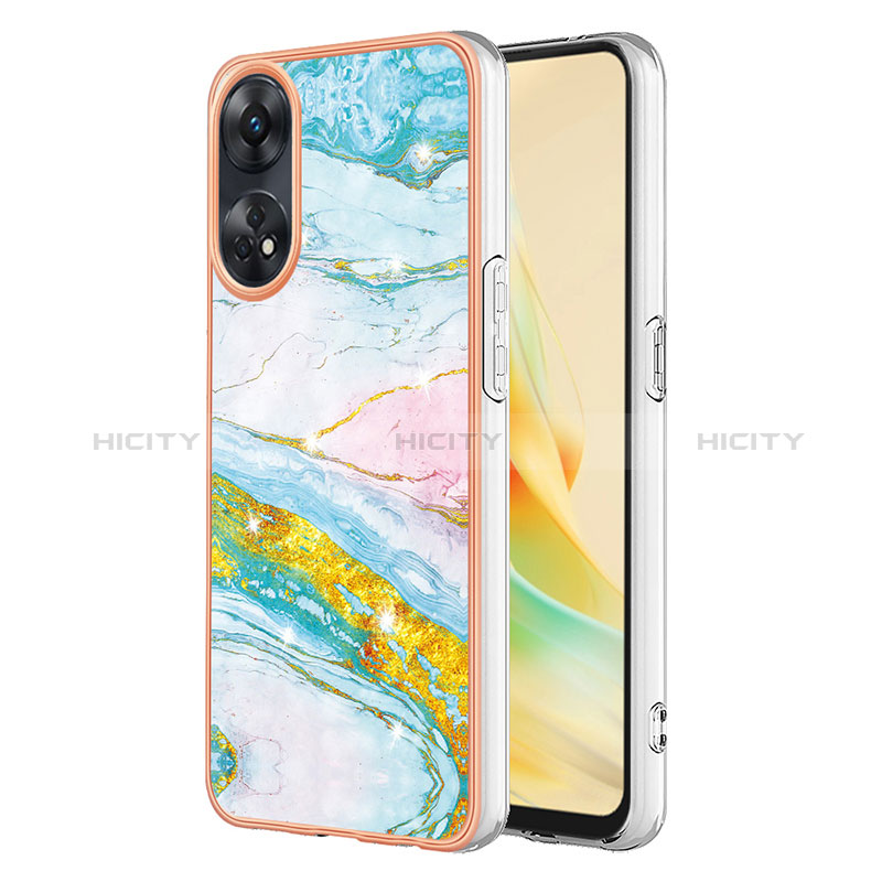 Coque Silicone Motif Fantaisie Souple Couleur Unie Etui Housse YB5 pour Oppo Reno8 T 4G Plus