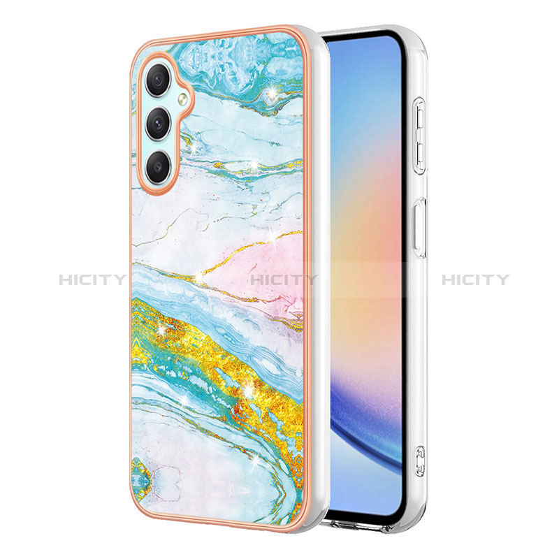 Coque Silicone Motif Fantaisie Souple Couleur Unie Etui Housse YB5 pour Samsung Galaxy A25 5G Colorful Plus