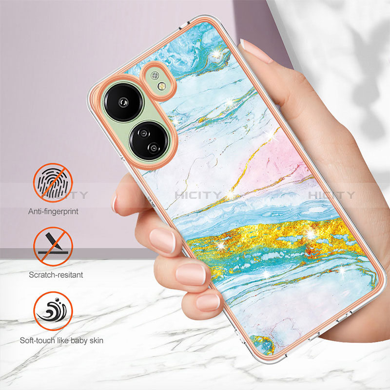 Coque Silicone Motif Fantaisie Souple Couleur Unie Etui Housse YB5 pour Xiaomi Redmi 13C Plus