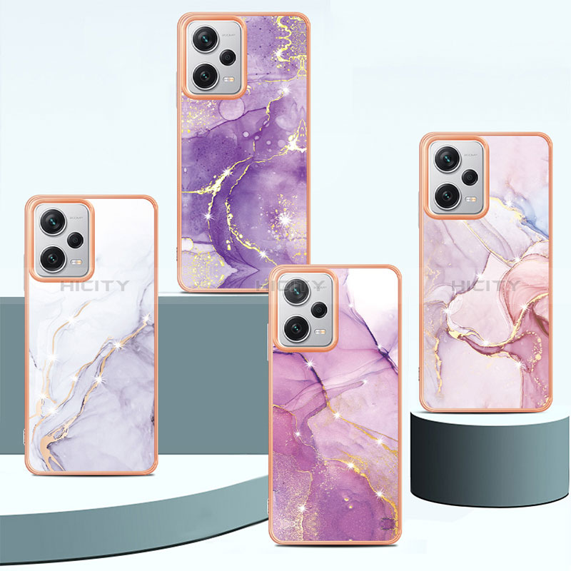 Coque Silicone Motif Fantaisie Souple Couleur Unie Etui Housse YB5 pour Xiaomi Redmi Note 12 Pro+ Plus 5G Plus