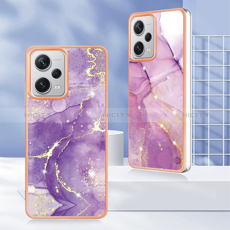 Coque Silicone Motif Fantaisie Souple Couleur Unie Etui Housse YB5 pour Xiaomi Redmi Note 12 Pro+ Plus 5G Plus