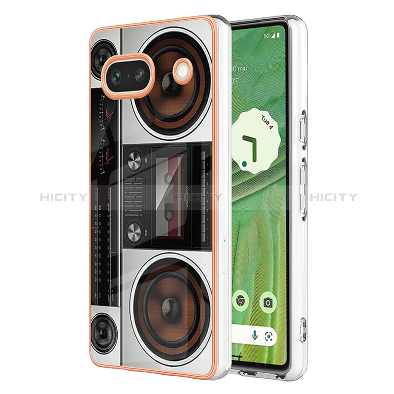 Coque Silicone Motif Fantaisie Souple Couleur Unie Etui Housse YB6 pour Google Pixel 7a 5G Plus