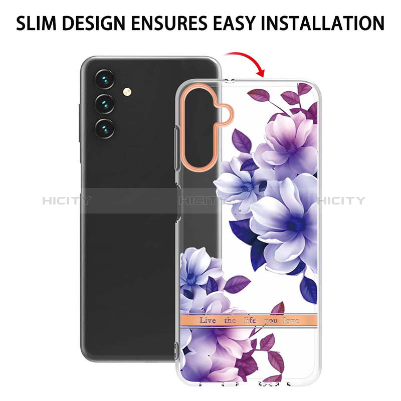 Coque Silicone Motif Fantaisie Souple Couleur Unie Etui Housse YB6 pour Samsung Galaxy A54 5G Plus