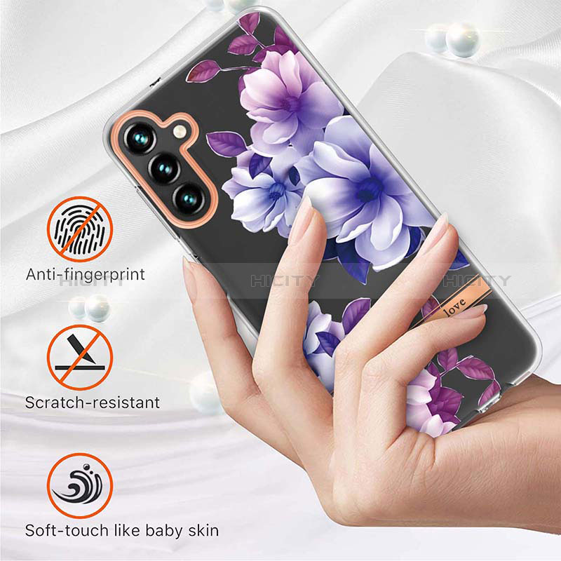 Coque Silicone Motif Fantaisie Souple Couleur Unie Etui Housse YB6 pour Samsung Galaxy A54 5G Plus