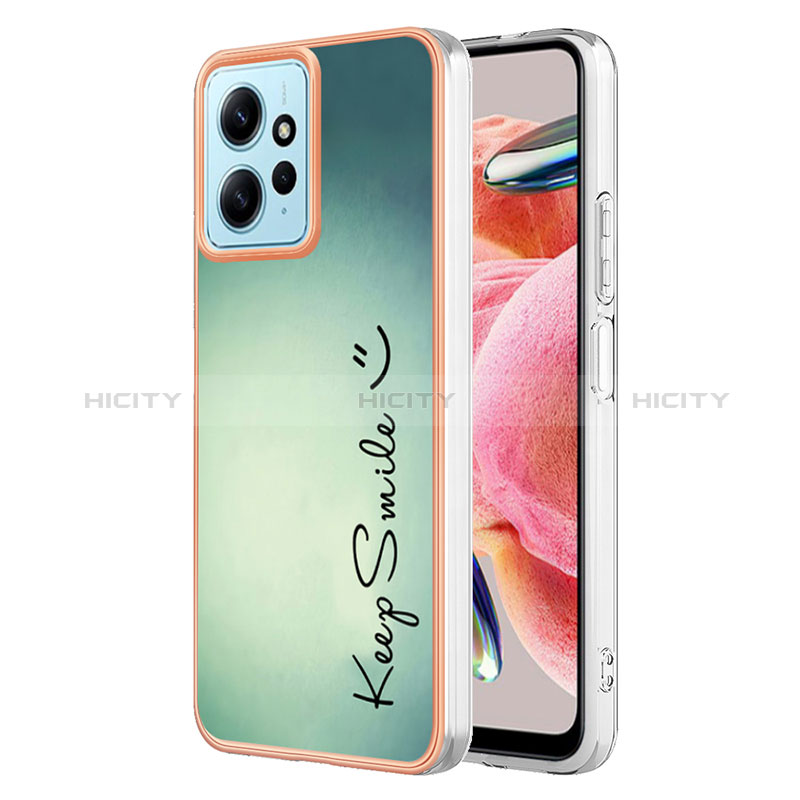 Coque Silicone Motif Fantaisie Souple Couleur Unie Etui Housse YB6 pour Xiaomi Redmi Note 12 4G Plus