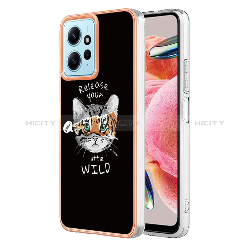 Coque Silicone Motif Fantaisie Souple Couleur Unie Etui Housse YB6 pour Xiaomi Redmi Note 12 4G Plus