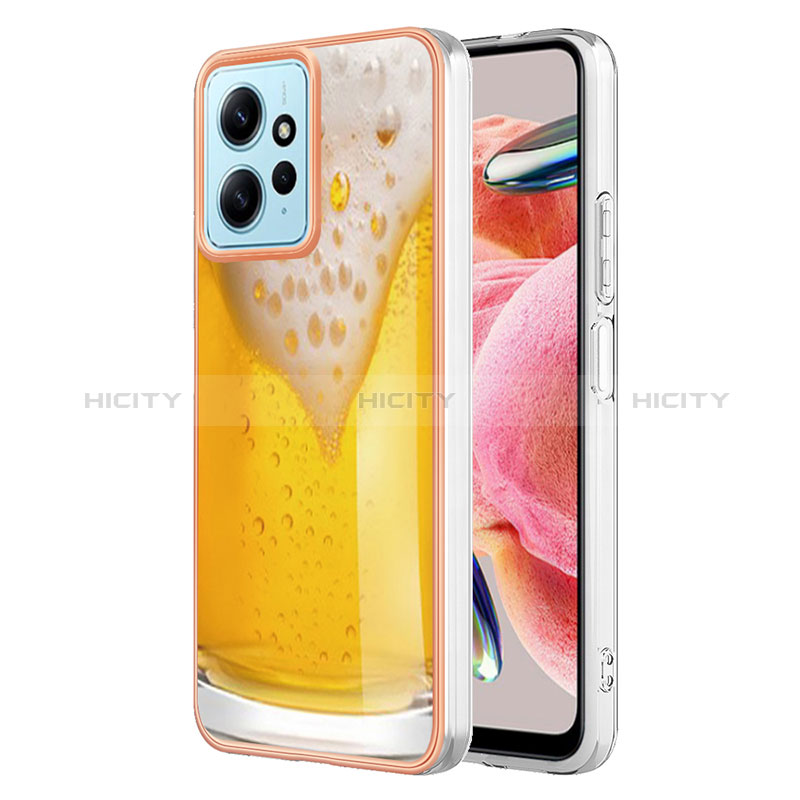 Coque Silicone Motif Fantaisie Souple Couleur Unie Etui Housse YB6 pour Xiaomi Redmi Note 12 4G Plus