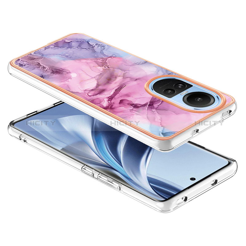 Coque Silicone Motif Fantaisie Souple Couleur Unie Etui Housse YB7 pour Oppo Reno10 5G Plus