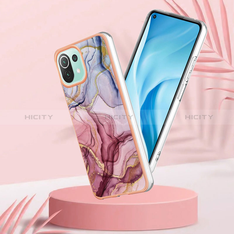 Coque Silicone Motif Fantaisie Souple Couleur Unie Etui Housse YB7 pour Xiaomi Mi 11 Lite 4G Plus