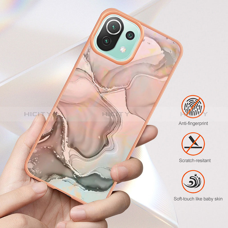 Coque Silicone Motif Fantaisie Souple Couleur Unie Etui Housse YB7 pour Xiaomi Mi 11 Lite 4G Plus