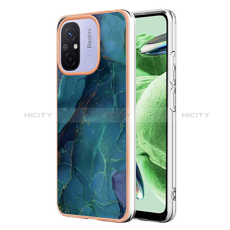 Coque Silicone Motif Fantaisie Souple Couleur Unie Etui Housse YB7 pour Xiaomi Poco C55 Vert Plus