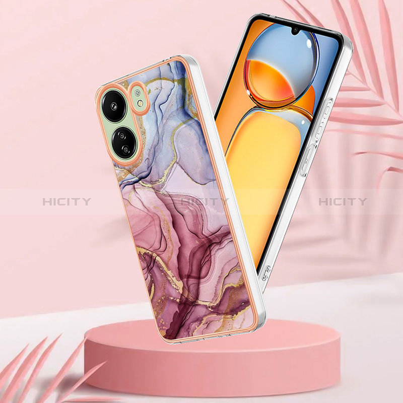 Coque Silicone Motif Fantaisie Souple Couleur Unie Etui Housse YB7 pour Xiaomi Poco C65 Plus