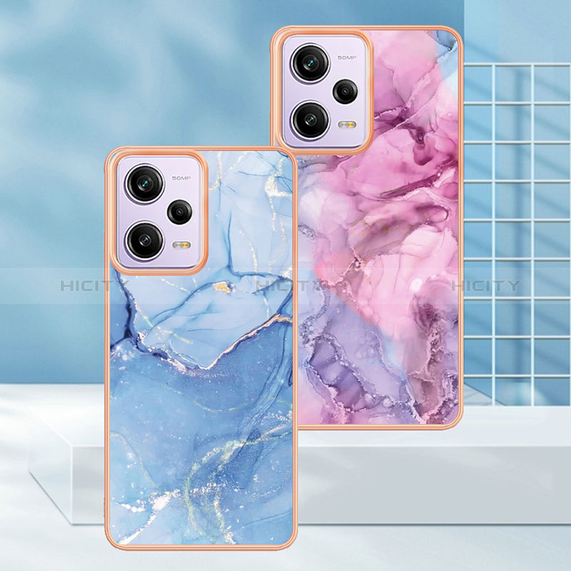 Coque Silicone Motif Fantaisie Souple Couleur Unie Etui Housse YB7 pour Xiaomi Redmi Note 12 Pro 5G Plus