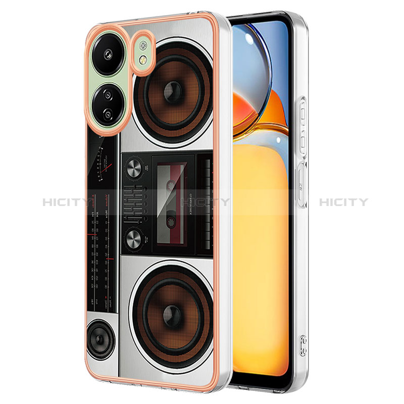 Coque Silicone Motif Fantaisie Souple Couleur Unie Etui Housse YB8 pour Xiaomi Redmi 13C Colorful Plus