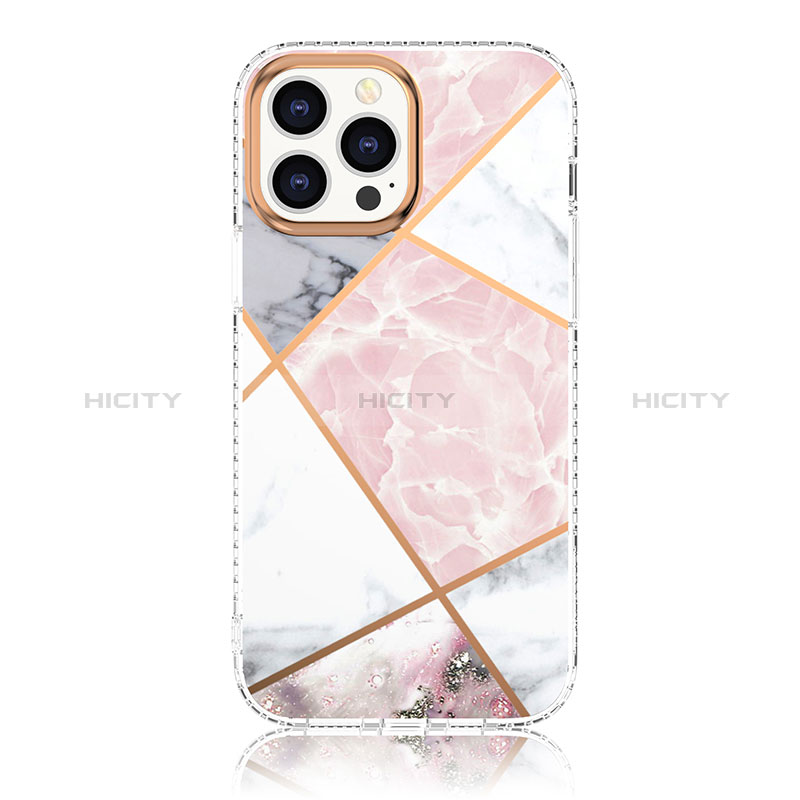 Coque Silicone Motif Fantaisie Souple Couleur Unie Etui Housse YJ1 pour Apple iPhone 13 Pro Blanc Plus