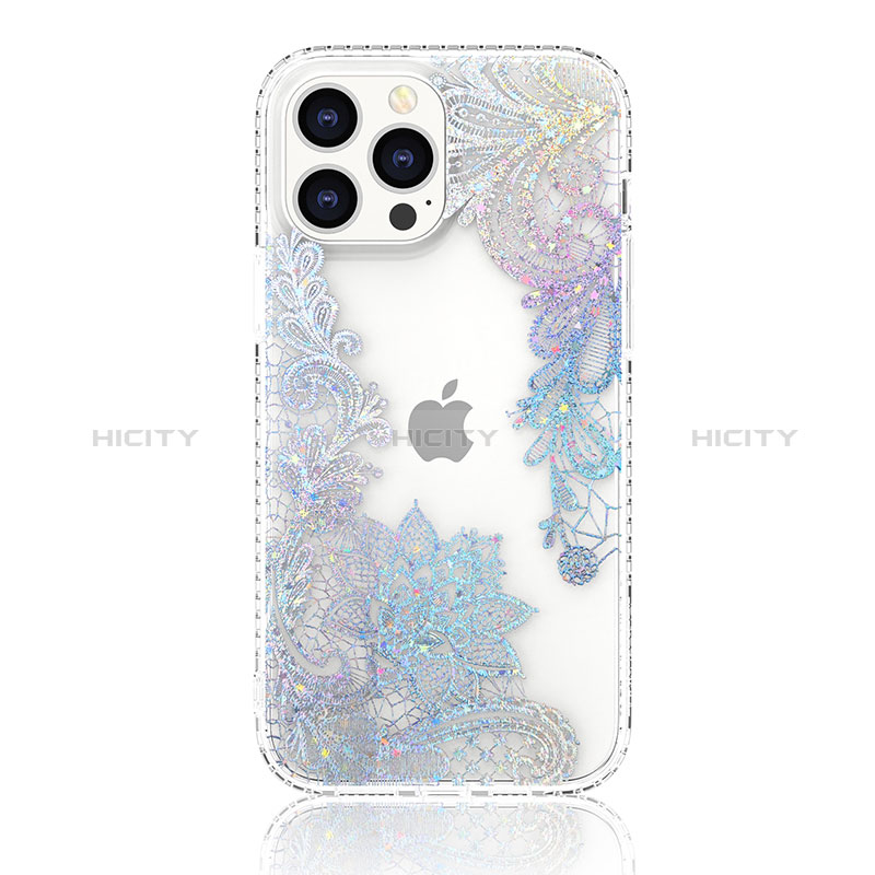 Coque Silicone Motif Fantaisie Souple Couleur Unie Etui Housse YJ1 pour Apple iPhone 13 Pro Clair Plus