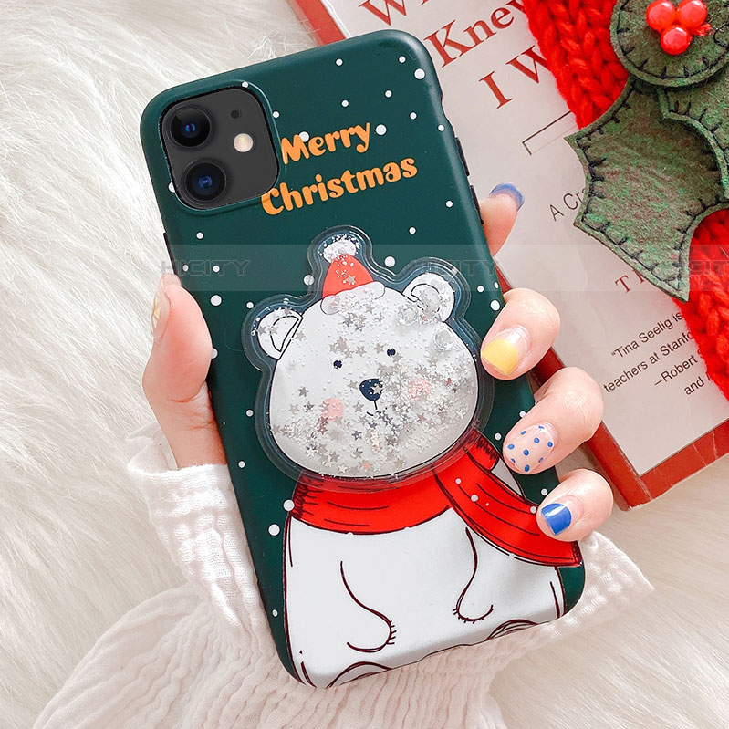 Coque Silicone Motif Noel Souple Couleur Unie Etui Housse C01 pour Apple iPhone 11 Plus