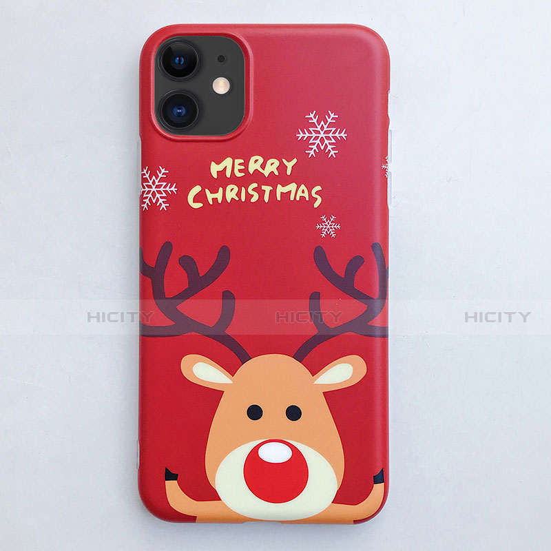 Coque Silicone Motif Noel Souple Couleur Unie Etui Housse S01 pour Apple iPhone 11 Plus