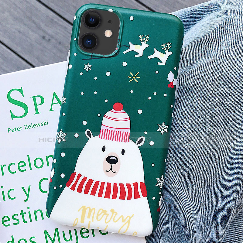 Coque Silicone Motif Noel Souple Couleur Unie Etui Housse S01 pour Apple iPhone 11 Plus