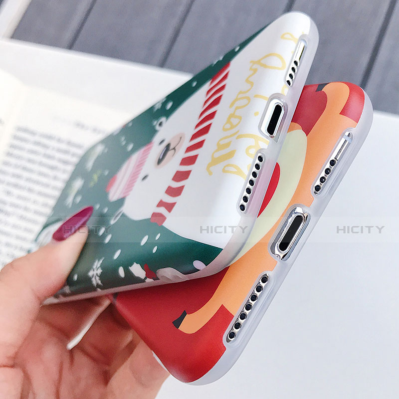 Coque Silicone Motif Noel Souple Couleur Unie Etui Housse S01 pour Apple iPhone 11 Plus